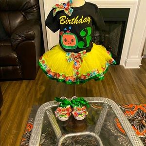 Cocomelon tutu set with Shoes